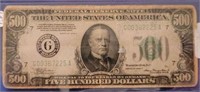 1934 A $500 Federal Reserve Note