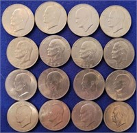 16 Eisenhower Dollars