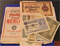 German Currency, Map, Coin