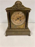 1898 brass clock dedicated to