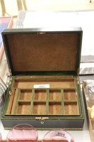 Green Leather Jewelry Box