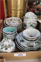 Flat of Asian Dishes