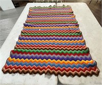 Handmade Multi-Colored Wool Throw