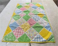 Handmade Multi-Colored Baby Quilt