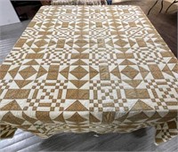 Handmade Geometric Rustic Quilt