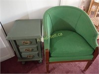 Chair and 3 Drawer Cabinet
