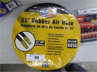 25' x 3/8" rubber air hose