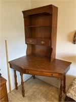 Vintage Sumter Cabinet Co. Corner Desk W/Shelf