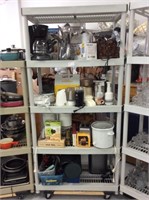 Rack of small kitchen goods