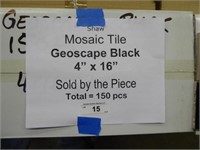 Shaw Mosaic tile - Geoscape Black x150