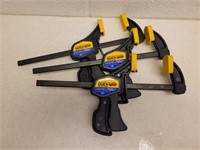 Quick-grip bar clamps 6in