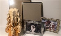 Vintage Candle, Picture Frames, Candle 9” x 3”,