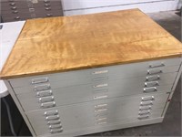 10 Drawer Blueprint File Cabinet