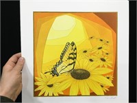 Beautiful 70’s Butterfly Print
