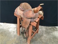 Amazing Vintage Leather Saddle