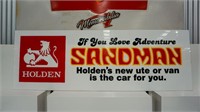 HOLDEN SANDMAN large perspex sign