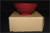 Longaberger Pottery Woven Traditions Footed Bowl