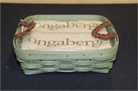 Longaberger 2010 Small Sage Square Serving Basket