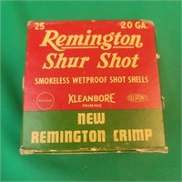 Box of 25rds Remington 20GA