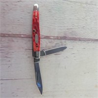 Case XX R6227 SS 2 Blade Pocket Knife Red Bone