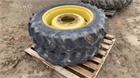2- (11.2-28) Tires on John Deere Rims