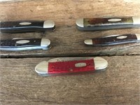 Five CASE Pocket Knives