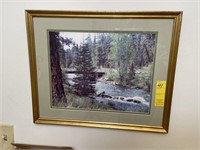 Framed River Scene
