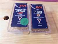 2- .22 WMR CCI HOLLOW POINT 30 GRAIN 50/BOX
