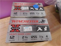 2 BOXES WINCHESTER 12 GA HEAVY GAME #4&6