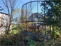 Corn Crib Cage and Scrap Steel Around and