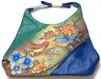 ANUSCHKA HANDBAG, BIRD PRINT