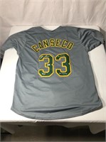Jose Canseco Autographed Baseball Jersey