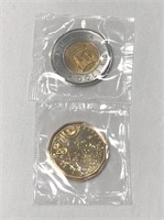 2011 Parks Canada Loonie & Twonie Sealed Coins