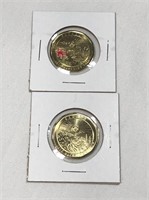 2- 2021 Klondike Canadian Loonie Coins