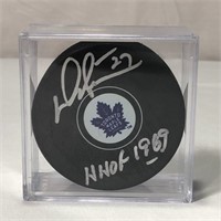 Darryl Sittler Autographed Hockey Puck