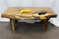 Burled Wood Side Table #1