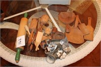 Antique Wood Kitchen Tools