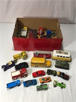 Box Of Various Brand Diecast Cars & Trucks