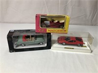 3 Diecast Cars In Boxes