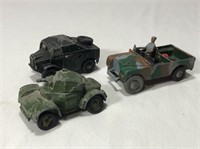 3 Dinky Toys Military Diecasts