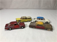 4 Dinky Toys Diecast Cars - Rougher