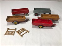 5 Dinky Toys Diecast Trailers