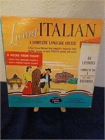 Vintage Italian language learner set, never used