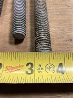 (3) different size carriage bolts