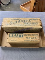 WOOD CHEESE BOXES, 5# AND 2# SIZES
