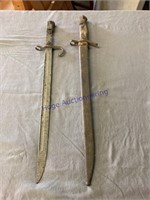 2 SWORDS, APPROX 20" LONG