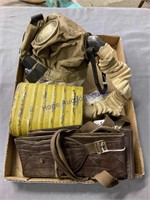 GAS MASK, VINTAGE BELT WALLETS