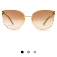 TOM FORD rose shaded wire rim sunglasses with case