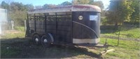 16' livestock trailer tandem axle 2" ball hitch