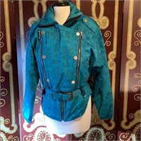 NWOT NILS turquoise blue ski jacket Sz8 never worn